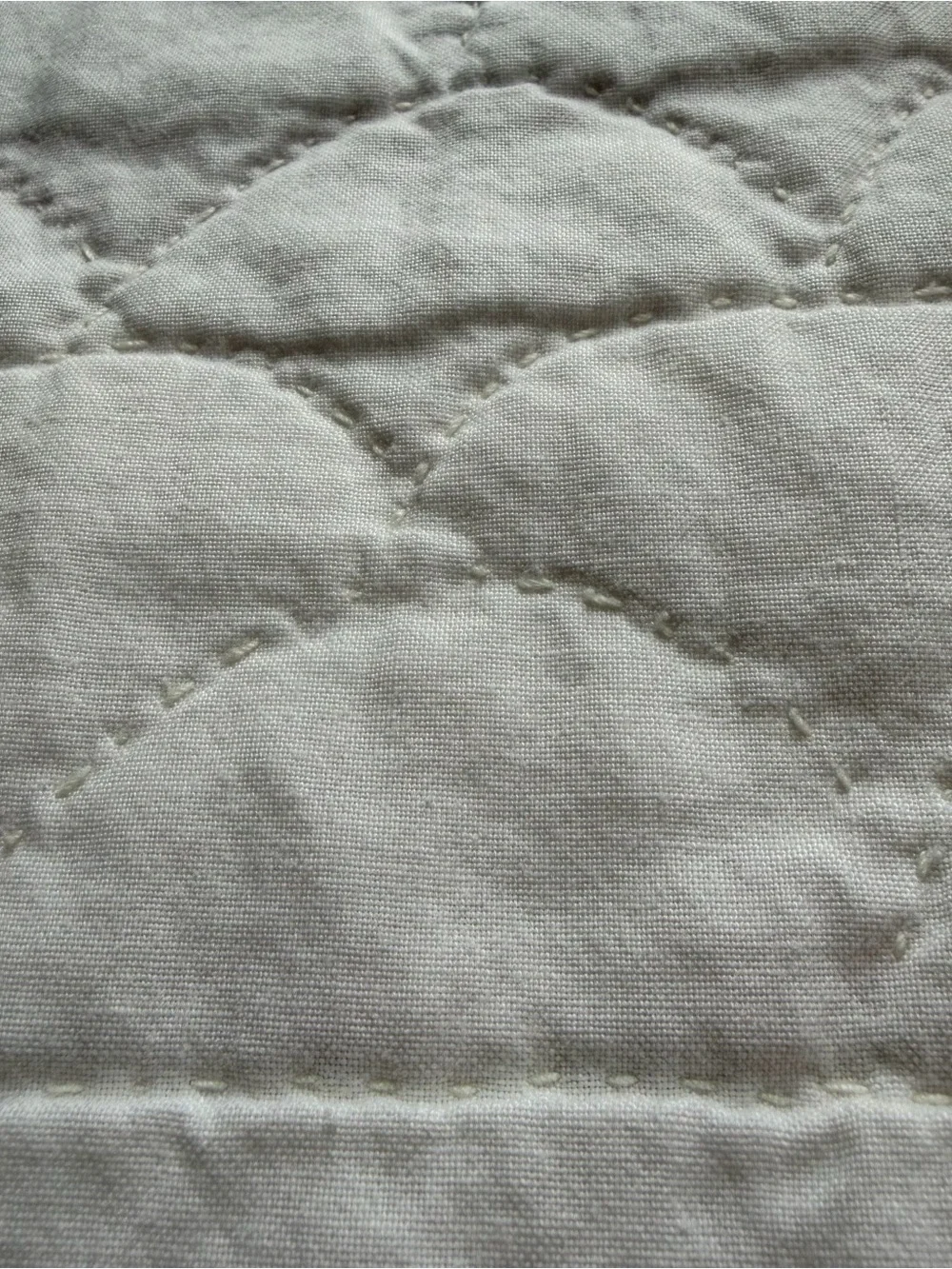 Vintage Cottage Floral Log Cabin Quilt 80” x 80” Hand Stitched Cotton Quilt